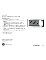 Preview for 2 page of GE JES1160DP Datasheet