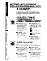 Preview for 2 page of GE JES1231 Owner'S Manual