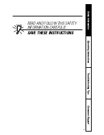 Предварительный просмотр 11 страницы GE JES1235 Owner'S Manual