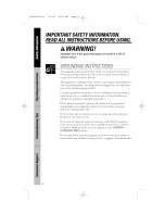 Предварительный просмотр 8 страницы GE JES1246 Owner'S Manual