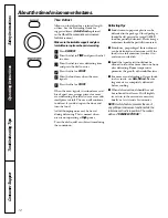 Предварительный просмотр 12 страницы GE JES1289SK Owner'S Manual