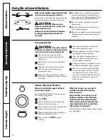 Предварительный просмотр 16 страницы GE JES1289SK Owner'S Manual