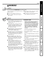 Preview for 3 page of GE JES1344 Owner'S Manual