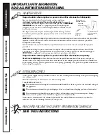 Preview for 6 page of GE JES1344 Owner'S Manual