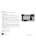 Предварительный просмотр 2 страницы GE JES1344SK Dimensions And Installation Information