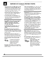 Preview for 4 page of GE JES1400T Use And Care & Cooking Manual