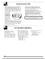 Preview for 6 page of GE JES1400T Use And Care & Cooking Manual