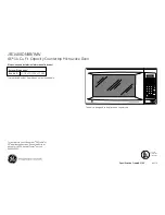 Preview for 1 page of GE JES1460DN Dimensions And Installation Information