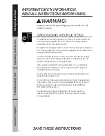 Preview for 8 page of GE JES1460DN Owner'S Manual
