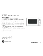 Preview for 2 page of GE JES1460DS Dimensions And Installation Information