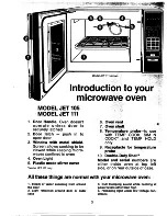 Предварительный просмотр 3 страницы GE JET105 Use And Care Book Manual