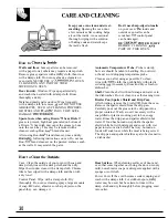 Preview for 30 page of GE JET342 Use And Care Manual