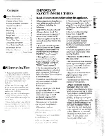 Preview for 3 page of GE JET424 Use And Care Manual