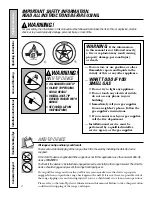 Предварительный просмотр 2 страницы GE JGAS02 Owner'S Manual And Installation Instructions