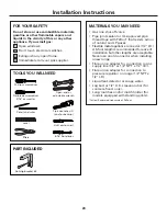 Предварительный просмотр 23 страницы GE JGAS02 Owner'S Manual And Installation Instructions