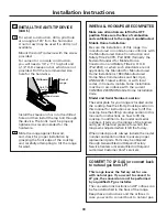 Предварительный просмотр 33 страницы GE JGAS02 Owner'S Manual And Installation Instructions