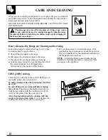 Предварительный просмотр 18 страницы GE JGAS02 Use And Care & Installation Manual