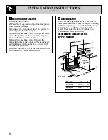 Предварительный просмотр 26 страницы GE JGAS02 Use And Care & Installation Manual