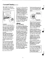 Preview for 16 page of GE JGAS02EK Use And Care Manual