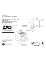 Preview for 1 page of GE JGB282EEDES Dimensions And Installation Information