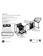 GE JGB295DER Dimensions And Installation Information preview