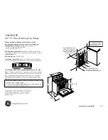 GE JGB300DEP Dimensions And Installation Information preview