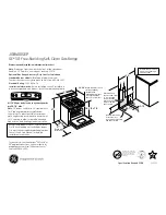 GE JGB400SEPSS - 30" Gas Range Dimensions And Installation Information preview