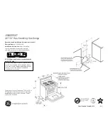 Preview for 1 page of GE JGB600SETSS Dimensions And Installation Information