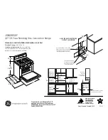 Preview for 1 page of GE JGB690SEFSS Dimensions And Installation Information