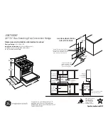 Preview for 1 page of GE JGB750DEF Dimensions And Installation Information