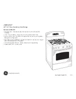 Preview for 2 page of GE JGB810SETSS Dimensions And Installation Information