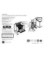 GE JGB820DEP Dimensions And Installation Information preview