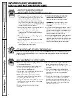 Предварительный просмотр 6 страницы GE JGB908 Owner'S Manual & Installation Instructions