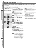 Предварительный просмотр 22 страницы GE JGB908 Owner'S Manual & Installation Instructions