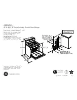 Preview for 1 page of GE JGB918SEL Dimensions And Installation Information