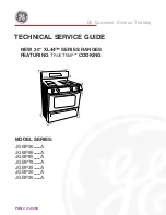 GE JGBC17PEA Technical Service Manual предпросмотр