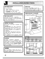 Preview for 28 page of GE JGBC18 Use And Care & Installation Manual