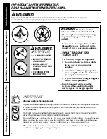 Preview for 2 page of GE JGBC20 Owner'S Manual & Installation Instructions