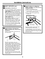 Preview for 36 page of GE JGBC20 Owner'S Manual & Installation Instructions