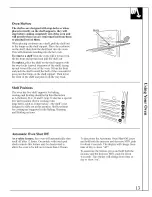 Предварительный просмотр 13 страницы GE JGBP24 Use And Care & Installation Manual