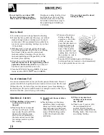 Preview for 18 page of GE JGBP25GEN Use And Care & Installation Manual