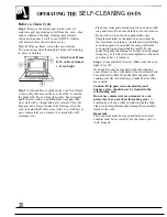 Preview for 20 page of GE JGBP25GEN Use And Care & Installation Manual