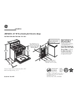 Preview for 1 page of GE JGBP28SEH Dimension Manual