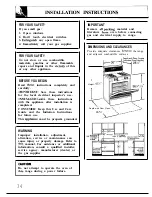 Preview for 34 page of GE JGBP31GEP Use And Care & Installation Manual