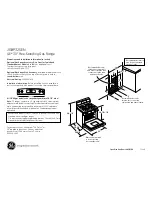 Предварительный просмотр 1 страницы GE JGBP32SENSS Dimensions And Installation Information