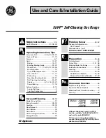 GE JGBP34 Use And Care & Installation Manual preview