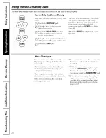 Preview for 20 page of GE JGBP35GXA Owner'S Manual & Installation Instructions