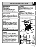 Предварительный просмотр 35 страницы GE JGBP35GXA Use And Care & Installation Manual