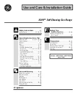 Preview for 1 page of GE JGBP35GXX Use And Care & Installation Manual