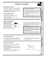 Preview for 9 page of GE JGBP35GZX Use And Care & Installation Manual